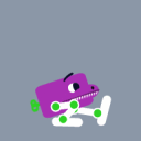 Squatbot dino skin doing a sick dance