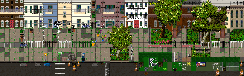 Vining Heights Tile Set title card built using the tiles from the set